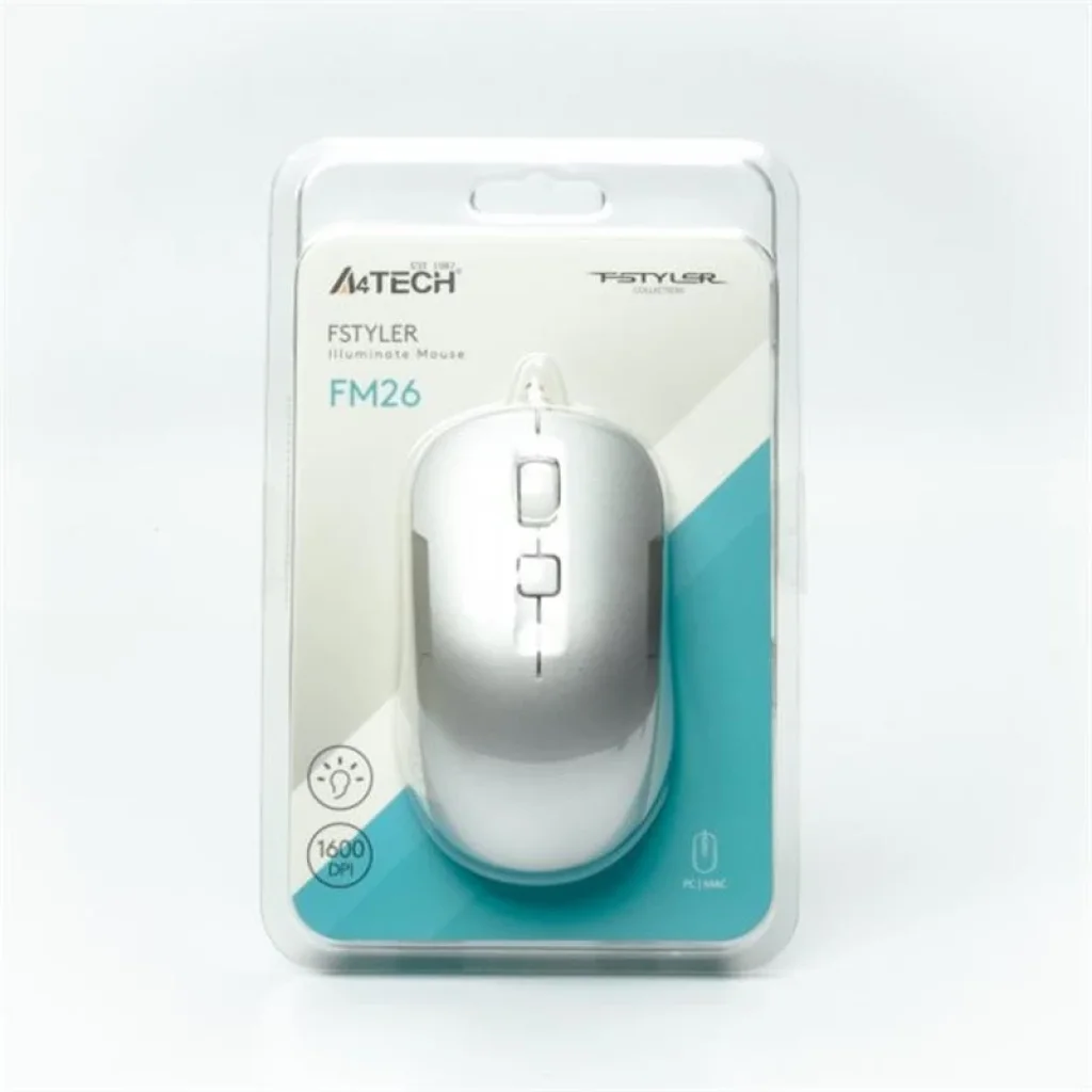 Миша A4Tech Fstyler FM26 Icy White, FM26 (Icy White) UA