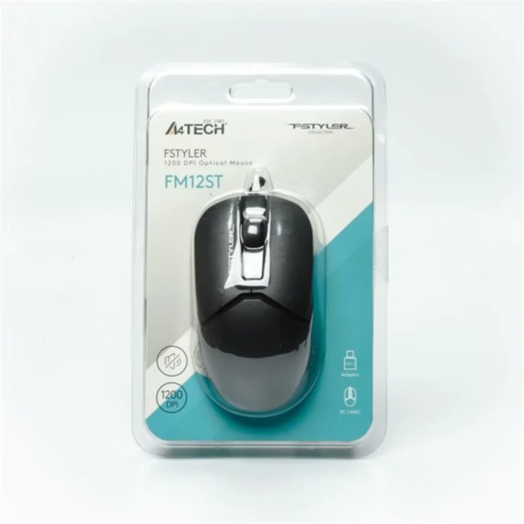 Миша A4Tech Fstyler FM12ST Black, FM12ST (Black) UA