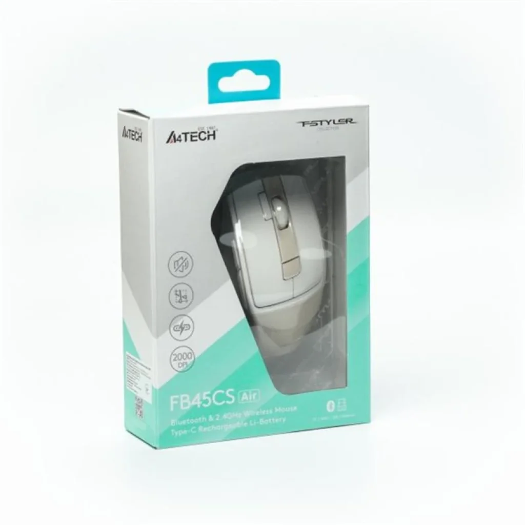 Мышь беспроводная A4Tech Fstyler FB45CS Air Cream Beige, FB45CS Air (Cream Beige) UA