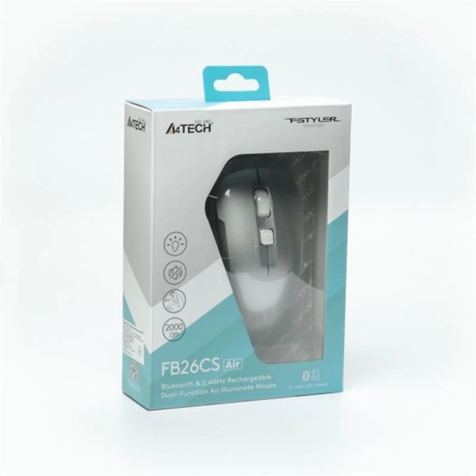 Миша бездротова A4Tech Fstyler FB26CS Air Icy White, FB26CS Air (Icy White) UA