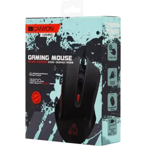 Мышь Canyon Star Raider CND-SGM01RGB Black/Orange USB UA