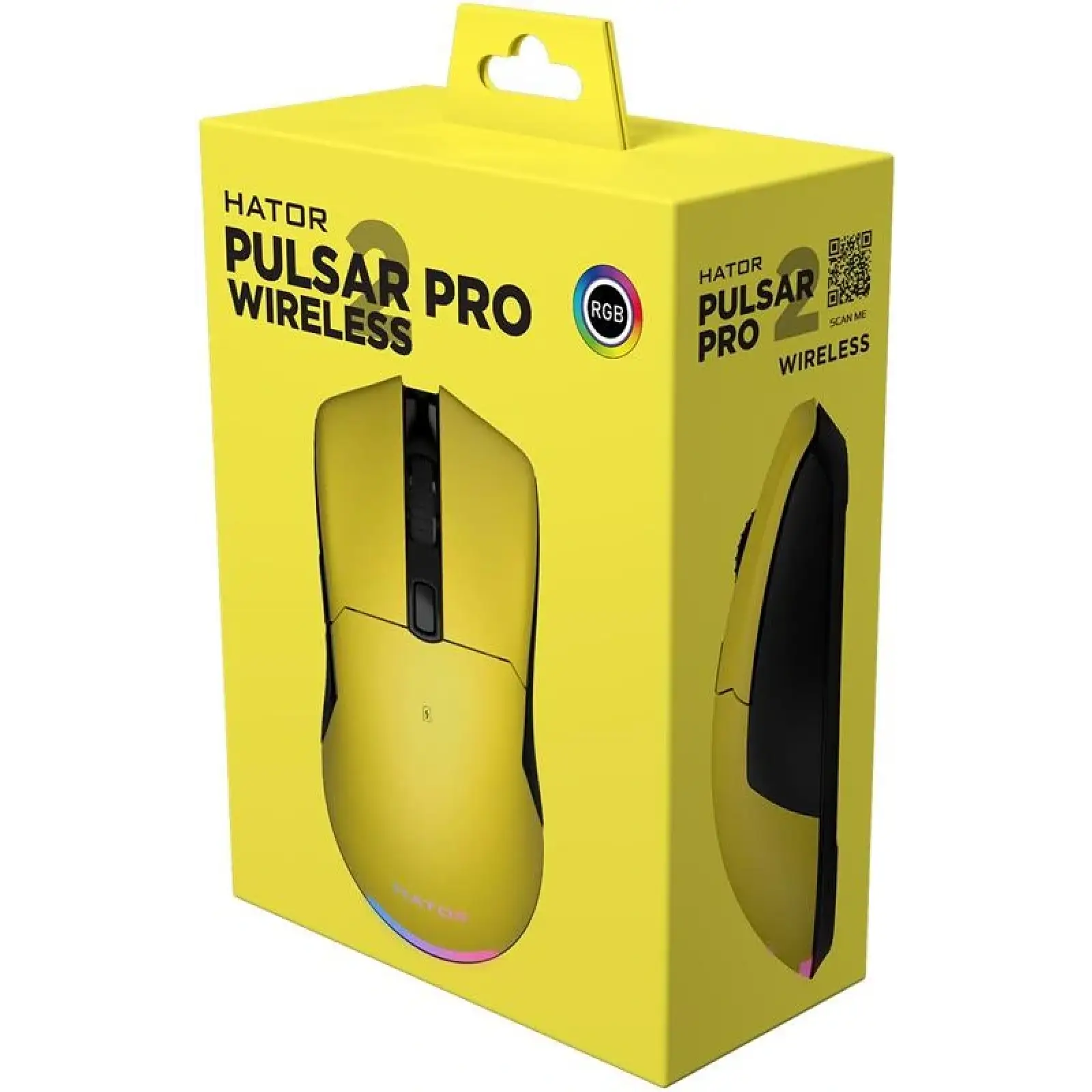 Миша бездротова Hator Pulsar 2 Pro Wireless Yellow (HTM-532) UA
