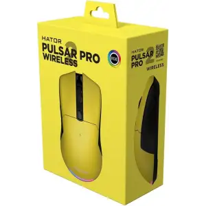 Миша бездротова Hator Pulsar 2 Pro Wireless Yellow (HTM-532) UA