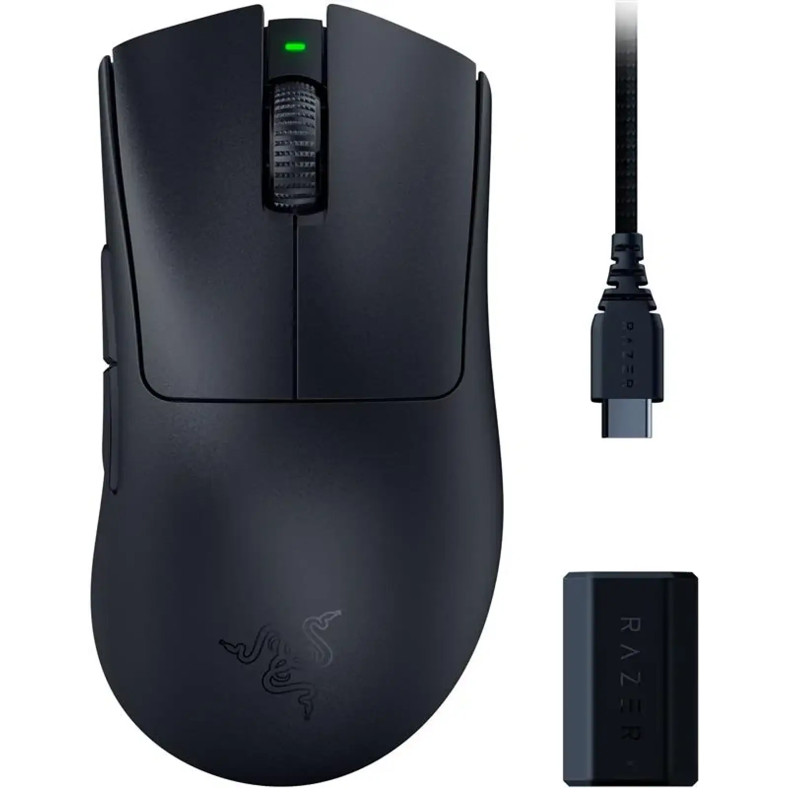 Мышь беспроводная Razer DeathAdder V3 Pro and HyperPolling Wireless Dongle (RZ01-04630300-R3WL) UA