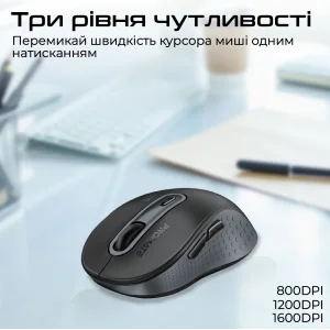 Мышь беспроводная Promate Ken Black UA