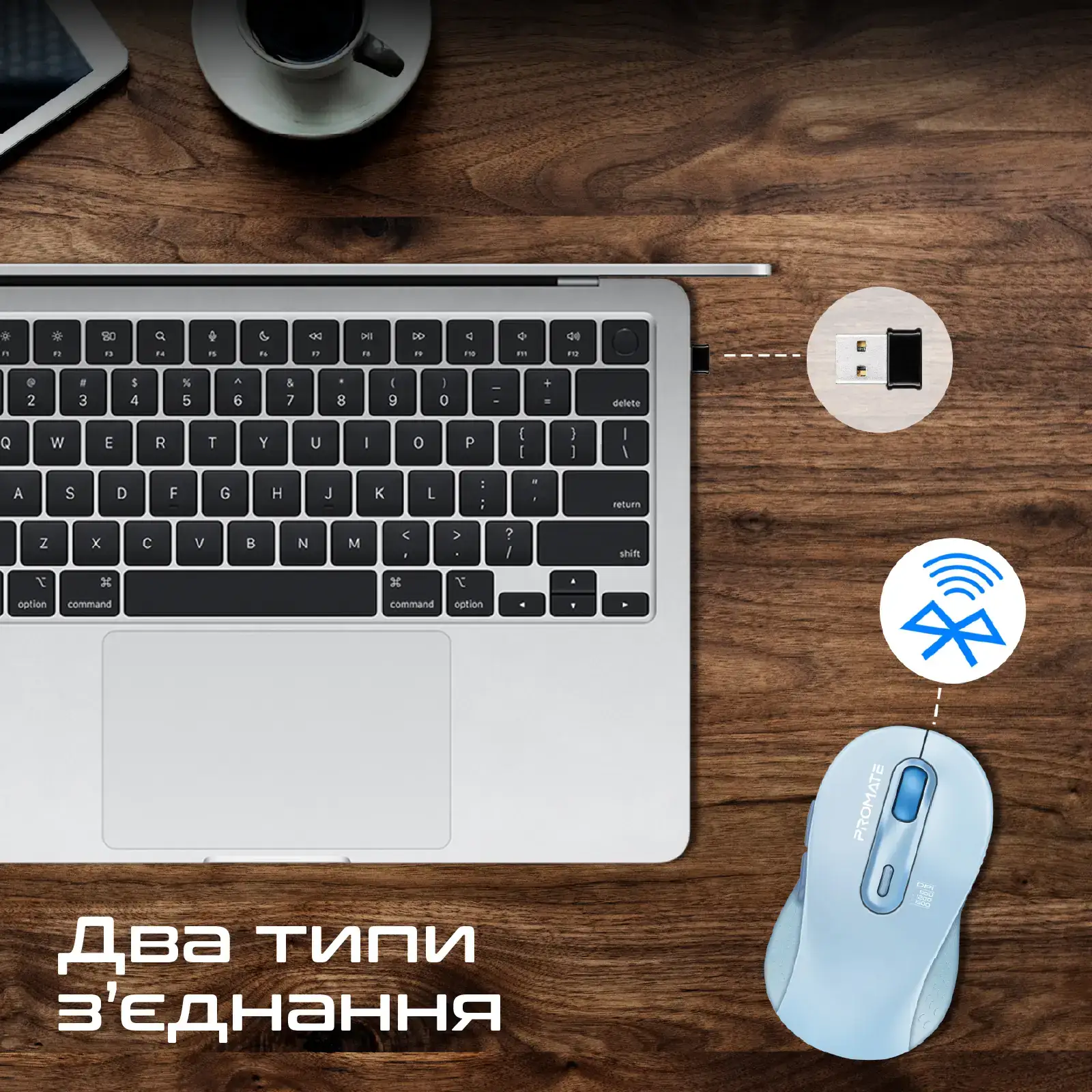 Миша бездротова Promate Ken Blue UA