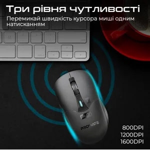 Мышь беспроводная Promate Samo Black UA