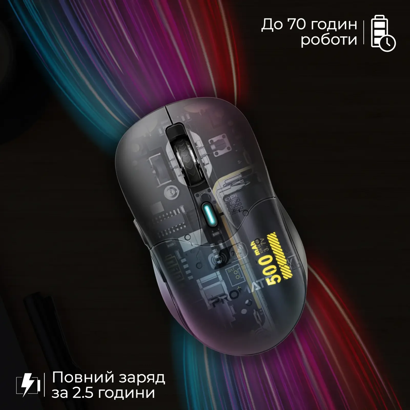 Мышь беспроводная Promate Samo Black UA
