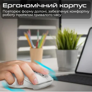 Мышь беспроводная Promate Samo White UA