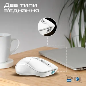 Мышь беспроводная Promate Samo White UA