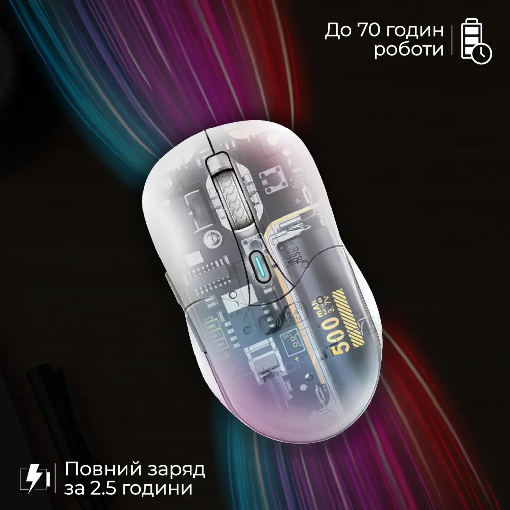 Мышь беспроводная Promate Samo White UA