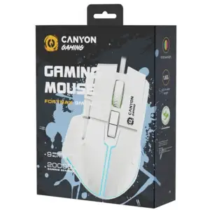 Миша Canyon Fortnax GM-636 RGB USB White (CND-SGM636W) UA