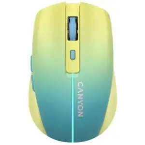 Мышь беспроводная Canyon MW-44 LED Rechargeable Wireless/Bluetooth Yellow Blue (CNS-CMSW44UA) UA