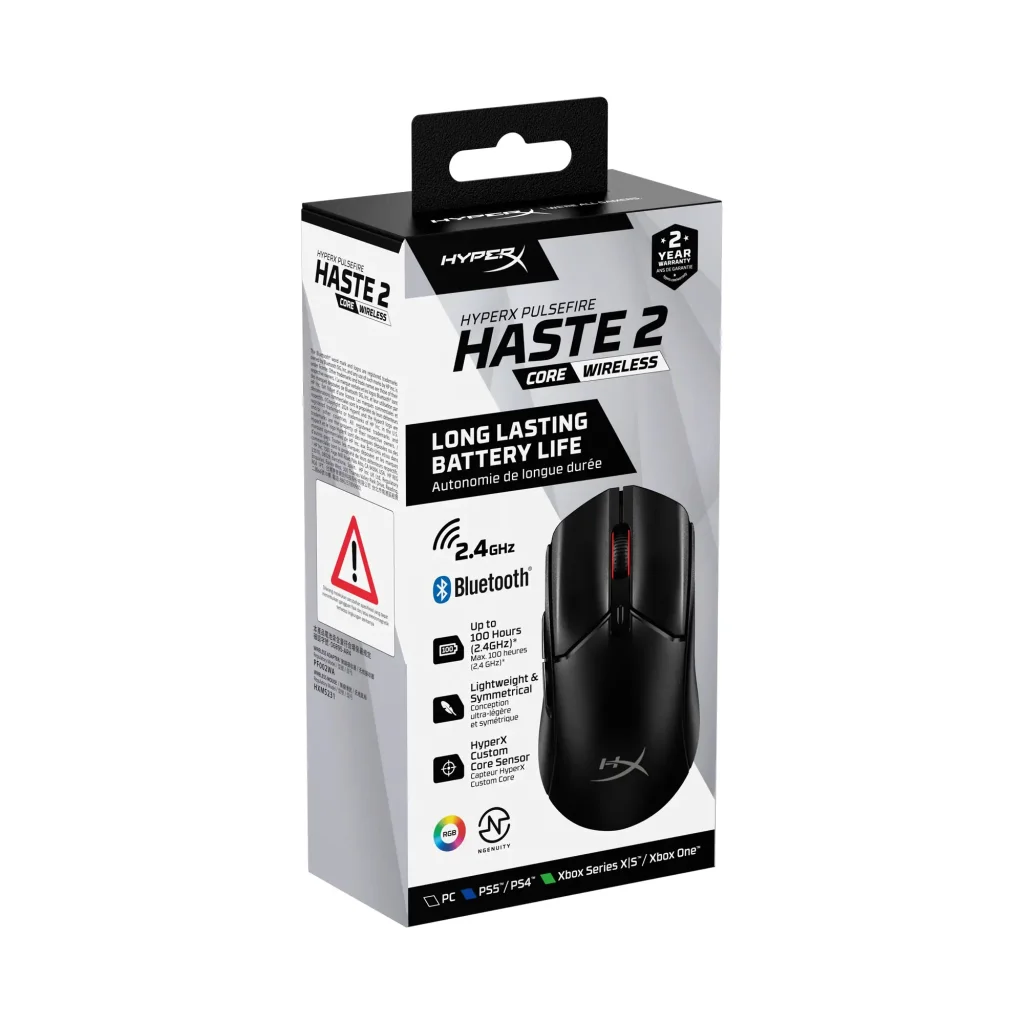 Миша бездротова HyperX Pulsefire Haste 2 Core Wireless Black (8R2E6AA) UA