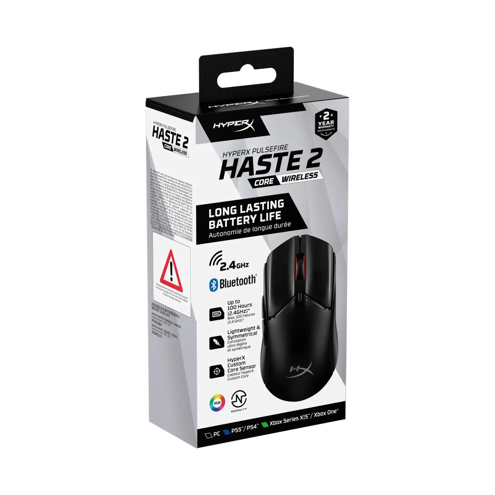 Мышь беспроводная HyperX Pulsefire Haste 2 Core Wireless Black (8R2E6AA) UA