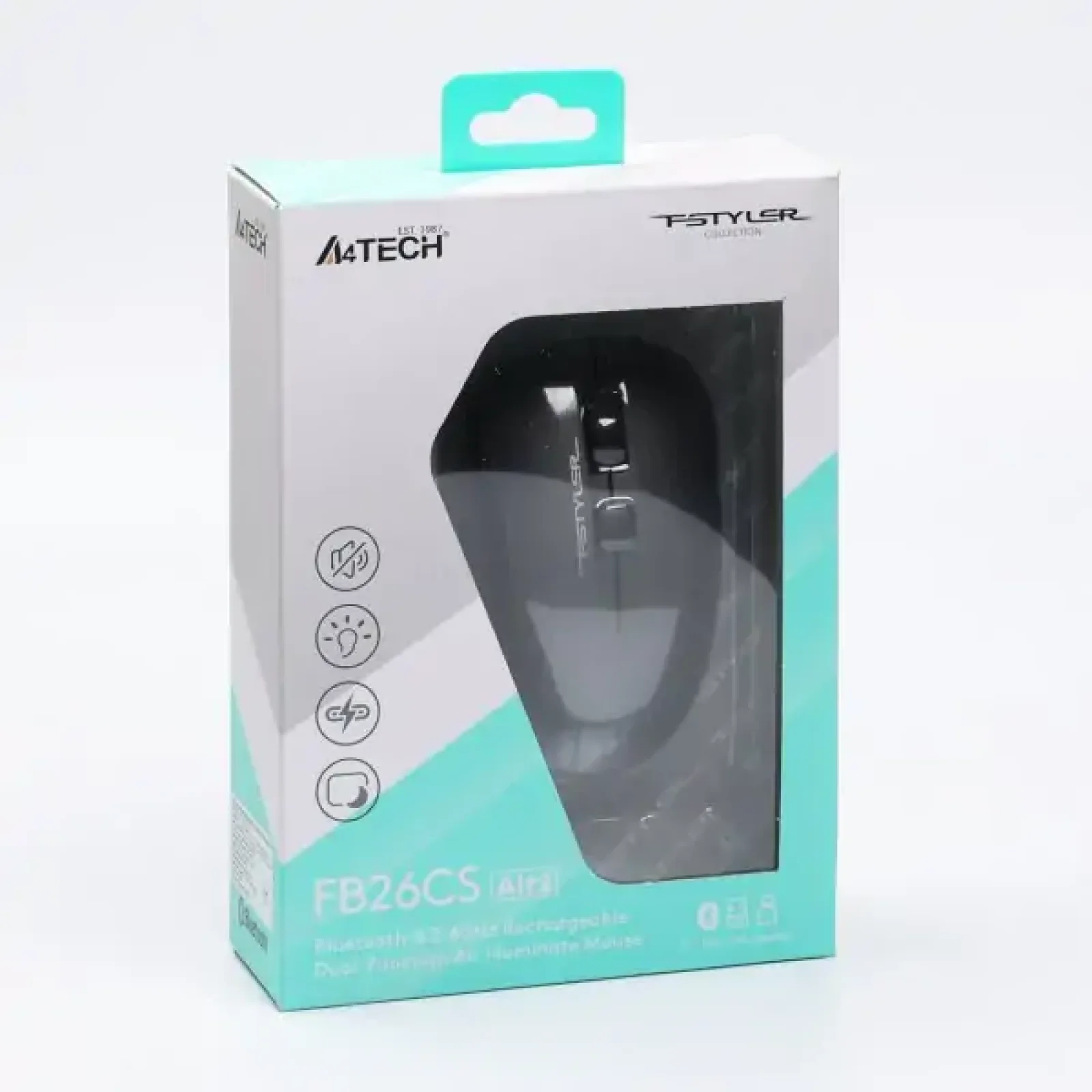 Миша бездротова A4Tech Fstyler FB26CS Air2 Smoky Grey, FB26CS Air2 (Smoky Grey) UA
