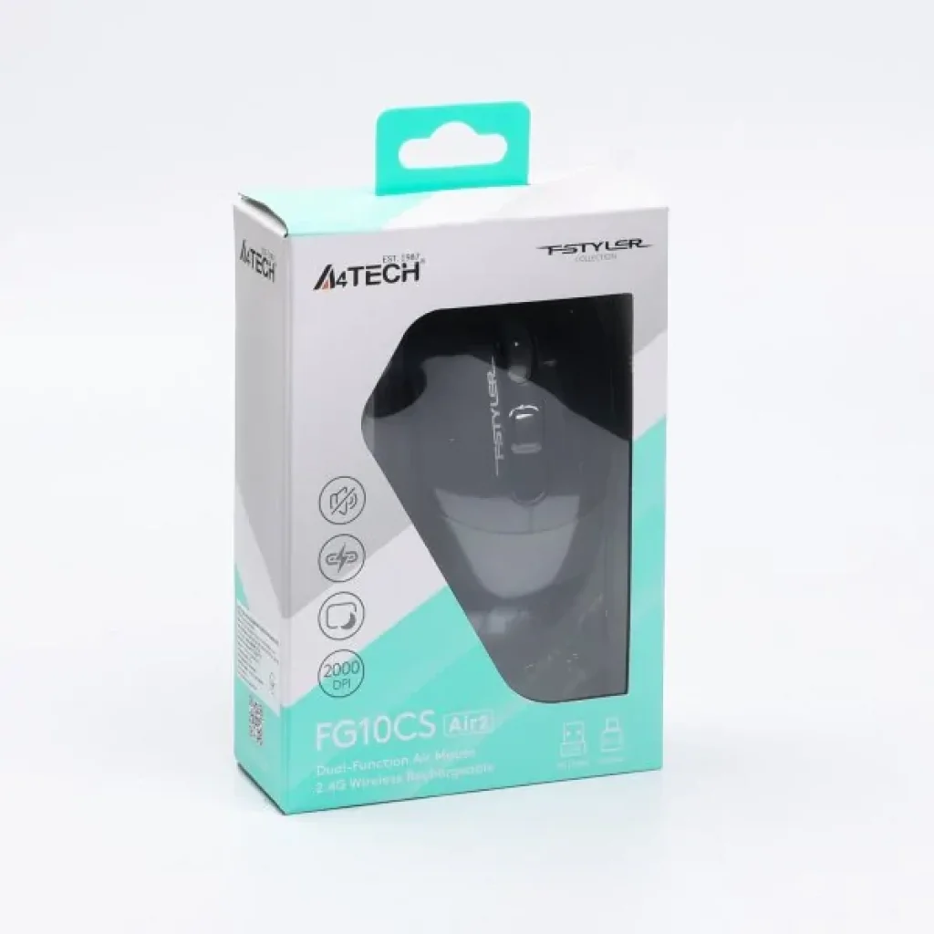 Миша бездротова A4Tech Fstyler FG10CS Air2 Stone Grey, FG10CS Air2 (Stone Grey) UA