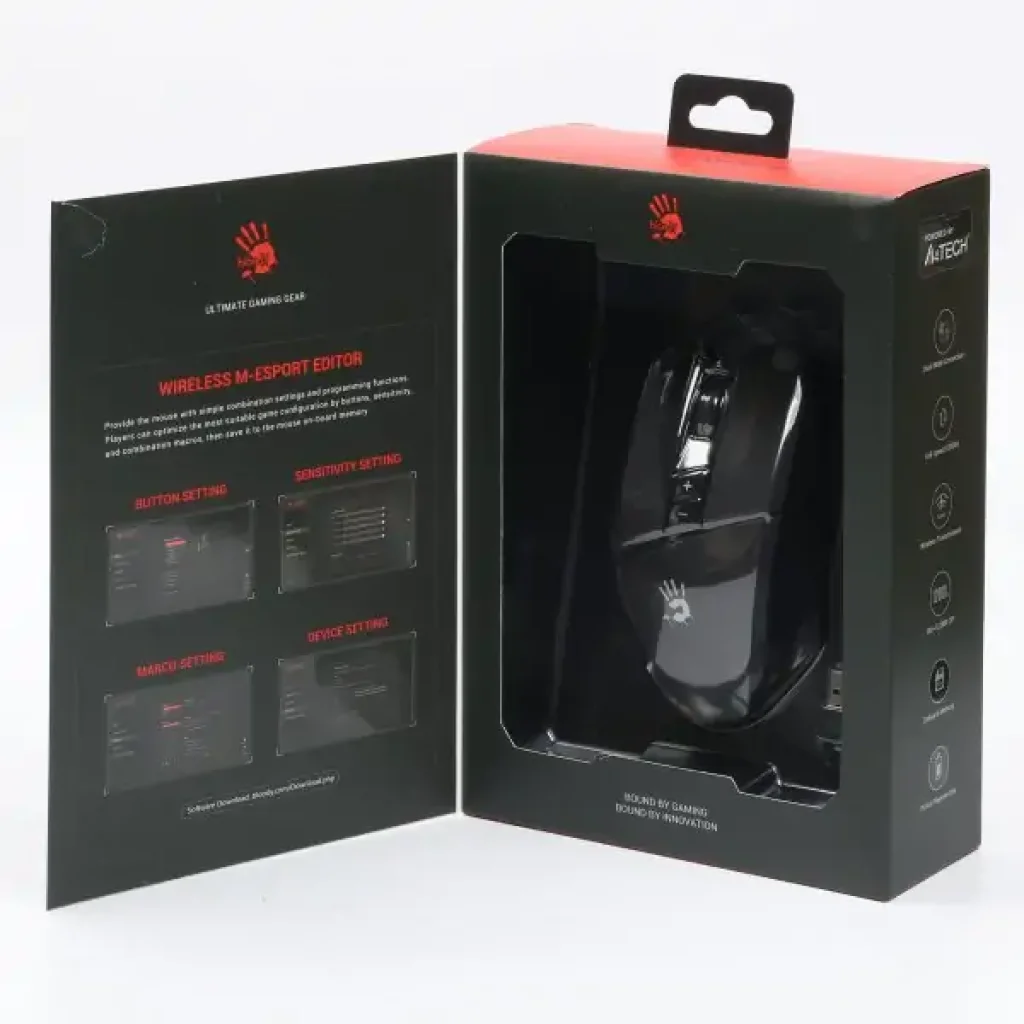 Миша бездротова A4Tech Bloody R36 Ultra Stone Black, R36 Ultra (Stone Black) UA