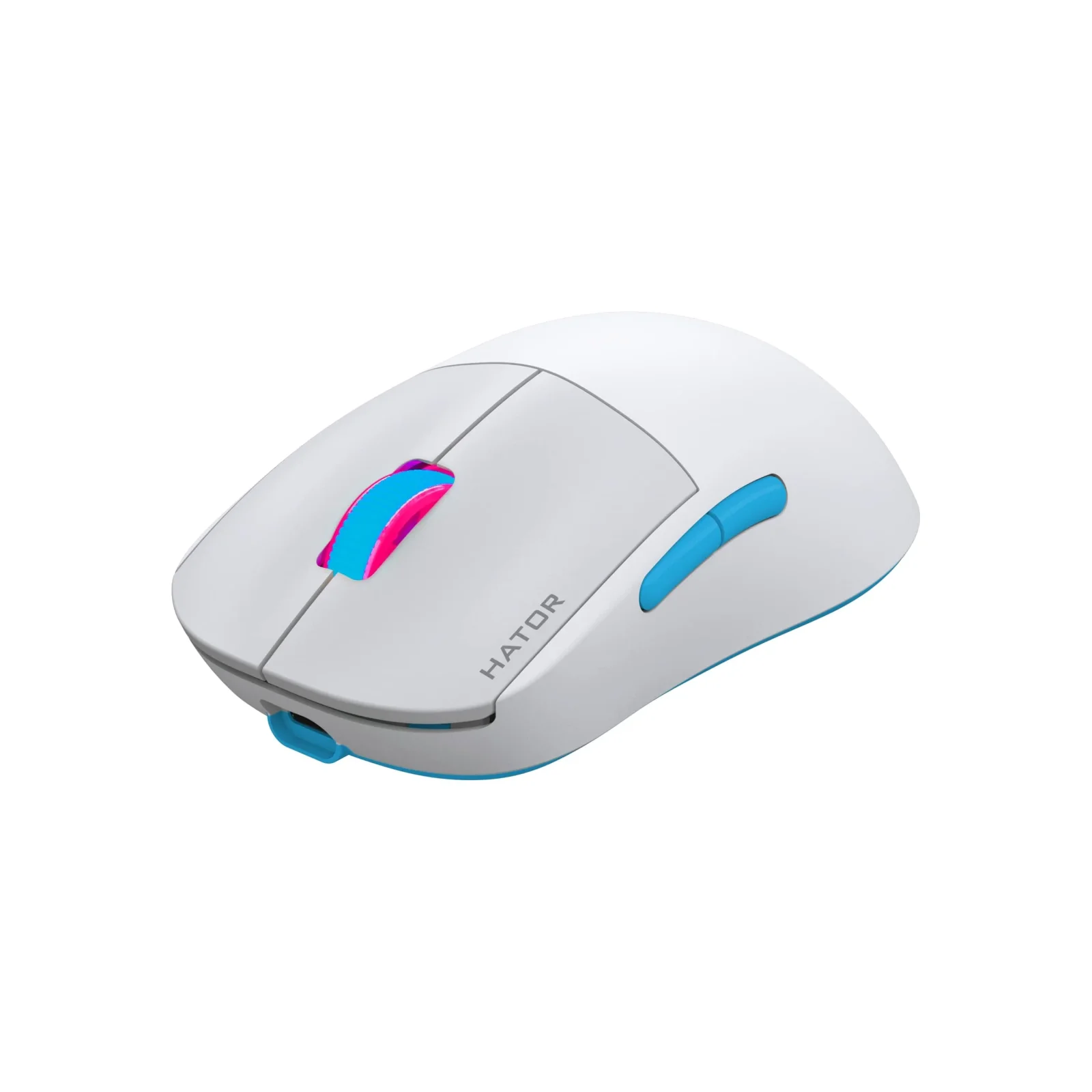 Миша бездротова Hator Quasar 2 Pro Wireless White/Cyan (HTM561WC) UA