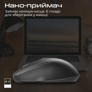 Мышь беспроводная Promate UniGlide Black UA