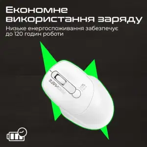 Миша бездротова Promate UniGlide White UA