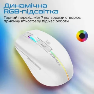 Мышь беспроводная Promate Kitt White UA