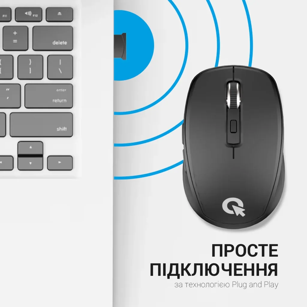 Мышь беспроводная OfficePro M267B Black UA