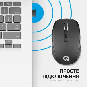 Мышь беспроводная OfficePro M267B Black UA