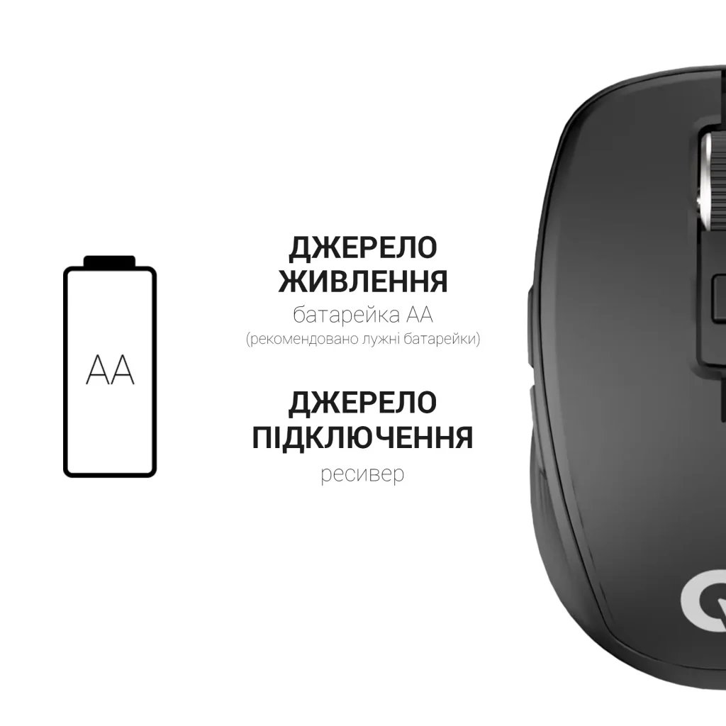 Мышь беспроводная OfficePro M267B Black UA