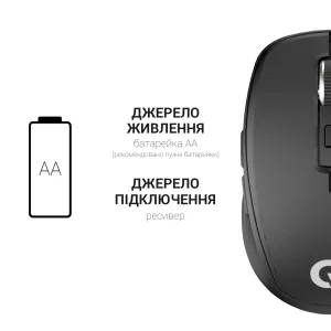 Мышь беспроводная OfficePro M267B Black UA