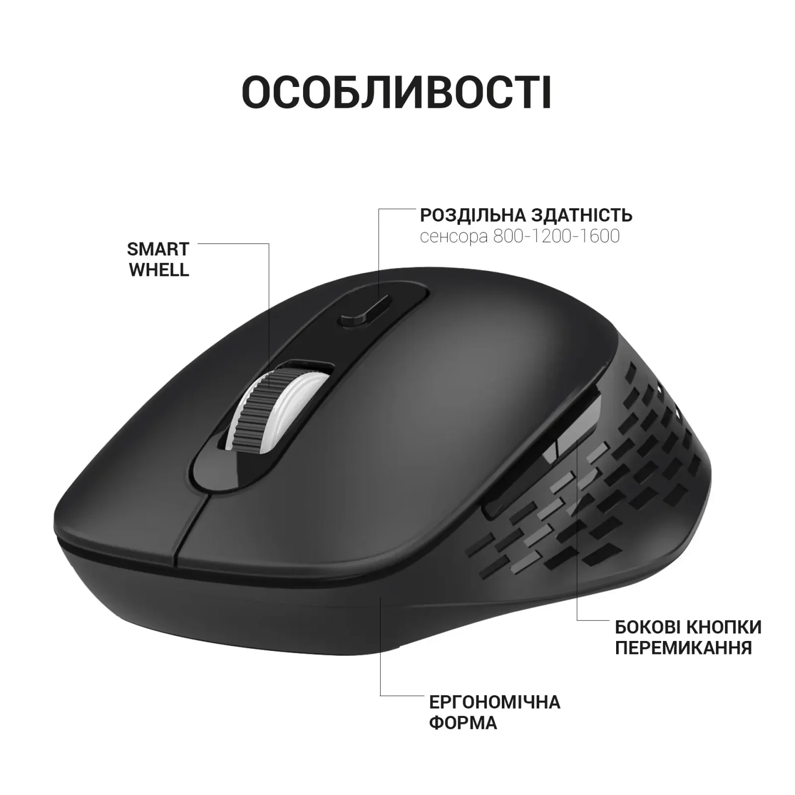 Мышь беспроводная OfficePro M230B Black UA
