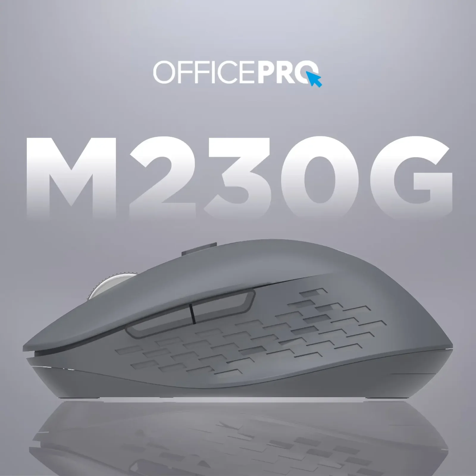 Мышь беспроводная OfficePro M230G Gray UA