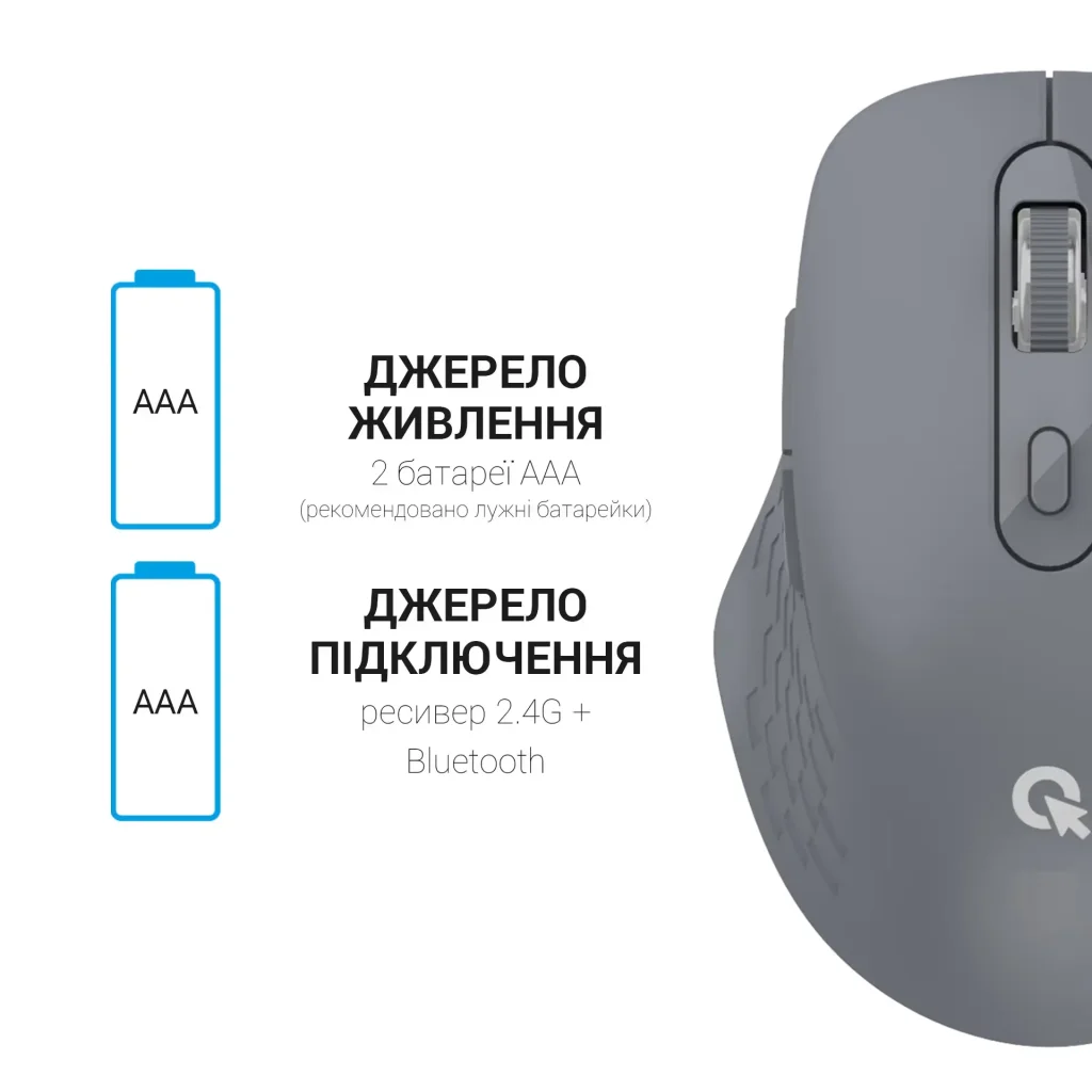 Миша бездротова OfficePro M230G Gray UA