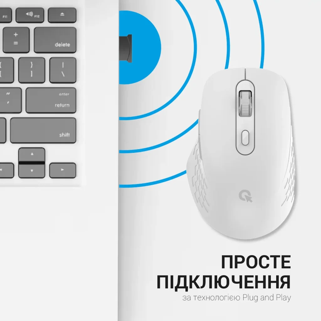 Миша бездротова OfficePro M230W White UA