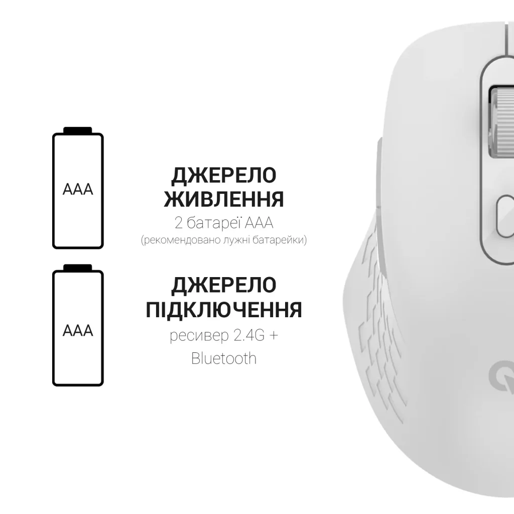 Миша бездротова OfficePro M230W White UA