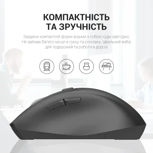 Миша бездротова OfficePro M315B Black UA