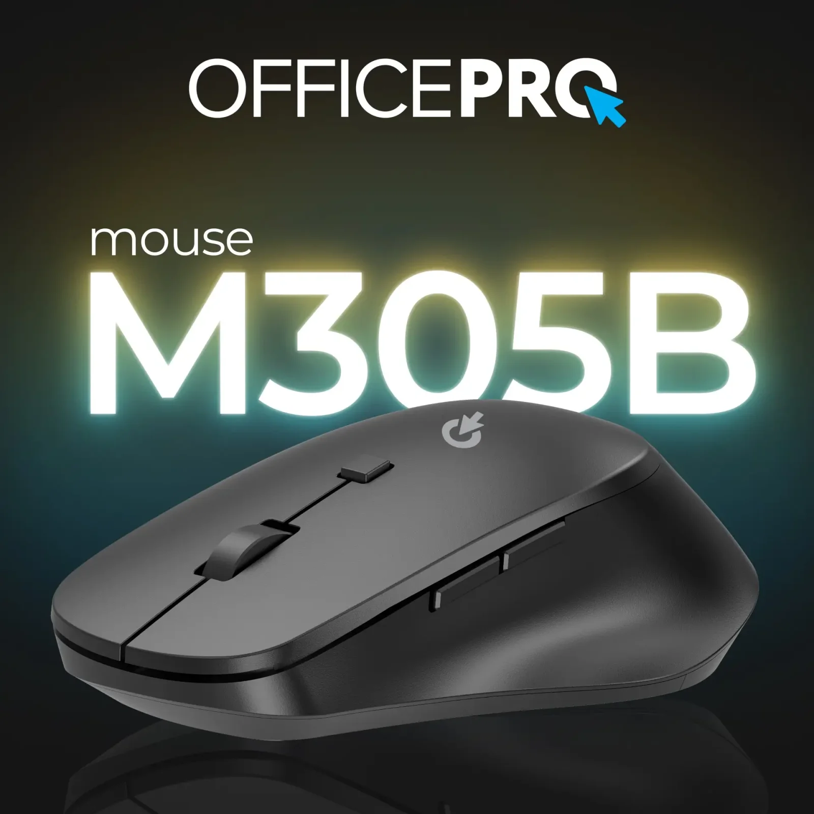 Мышь беспроводная OfficePro M305B Black UA