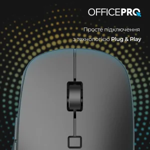 Мышь беспроводная OfficePro M305B Black UA
