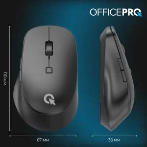 Мышь беспроводная OfficePro M305B Black UA