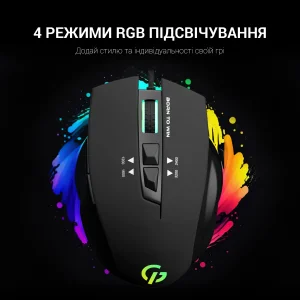 Миша GamePro Headshot GM260 Black UA