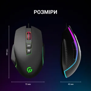 Миша GamePro Nitro GM365 Black UA
