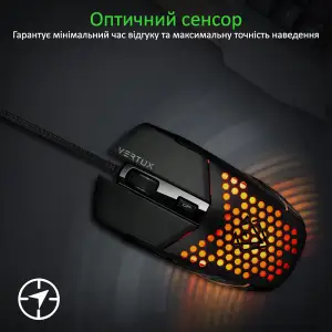 Мышь Vertux Katana Black, katana.black UA