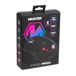 Мышь Maxxter Instant 825 Black USB UA