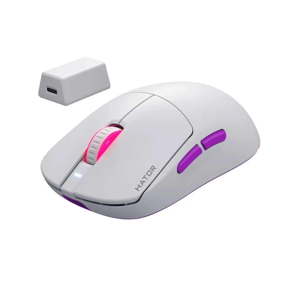 Мышь беспроводная Hator Quasar 3 Ultra 8K Wireless White (HTM771) UA