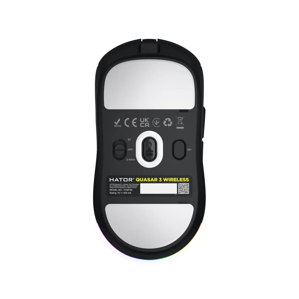 Мышь беспроводная Hator Quasar 3 Wireless Black (HTM730) UA