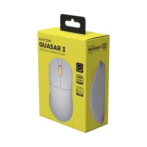 Мышь беспроводная Hator Quasar 3 Wireless White (HTM731) UA