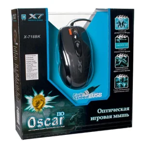 Миша A4Tech X-718BK Black USB, X-718BK USB (Black) UA