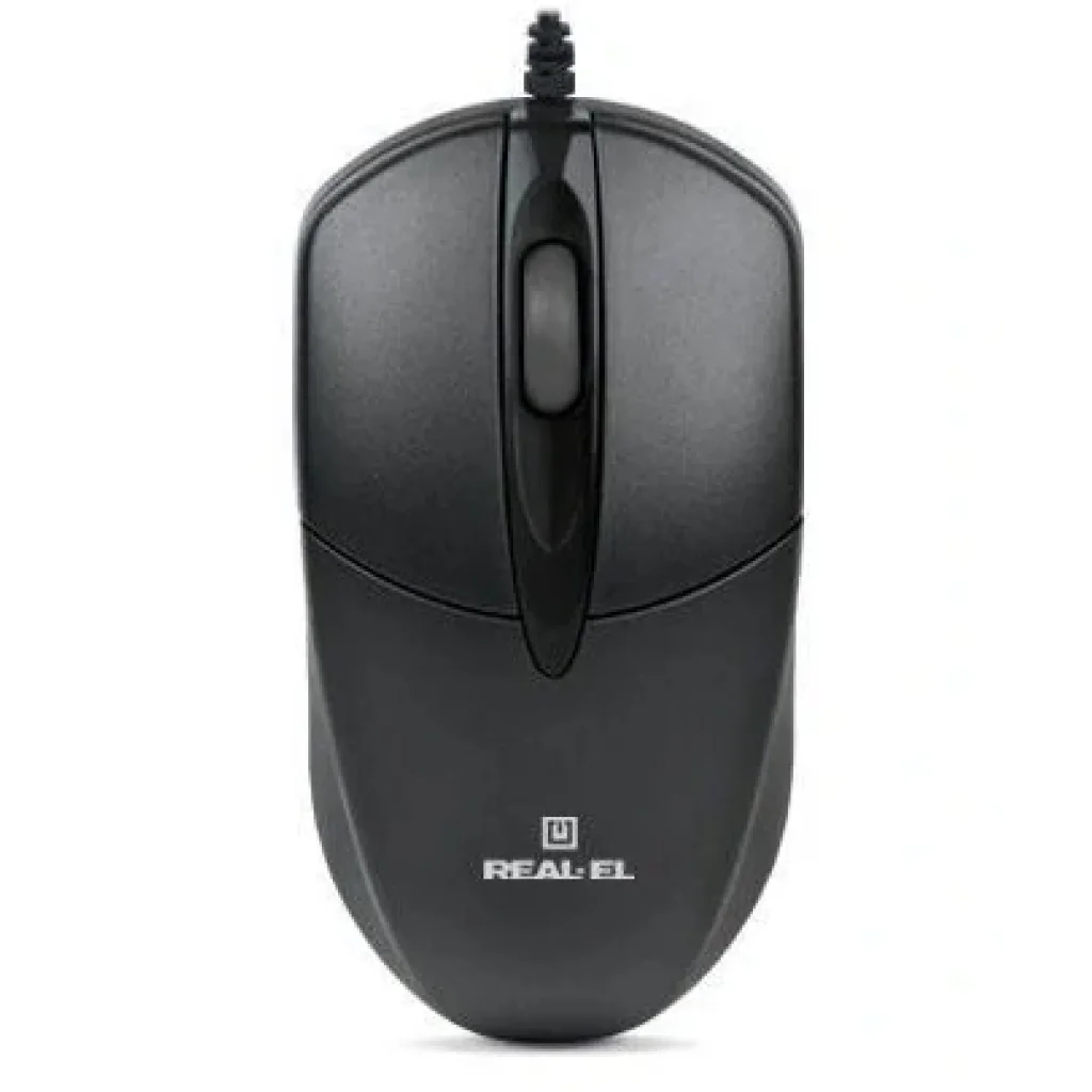 Мышь REAL-EL RM-208 Black USB, EL123200030 UA