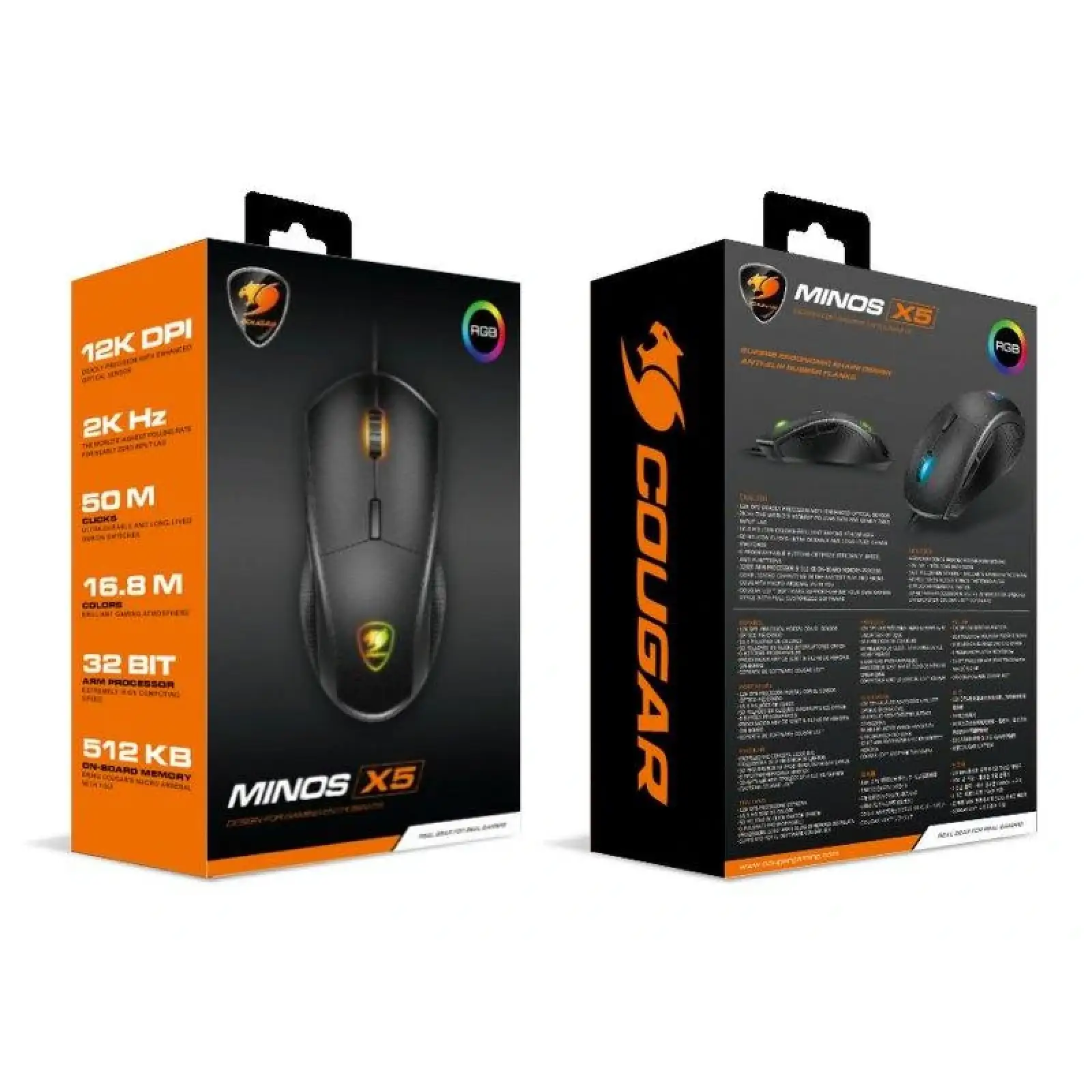 Миша Cougar Minos X5 Black USB UA