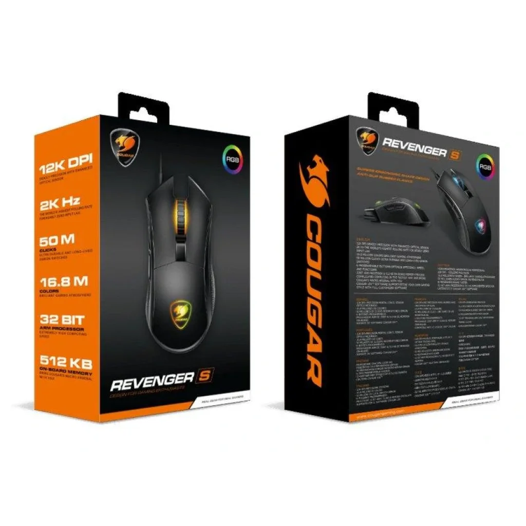 Миша Cougar Revenger S Black USB UA